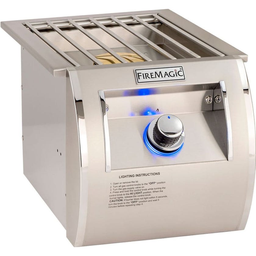 Fire Magic 327951PAU Echelon Stainless Steel Built In LPG BBQ Single Side Burner